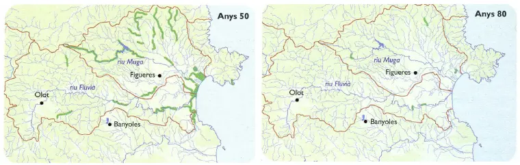 Declivi de la llúdriga entre els anys 50 i 80