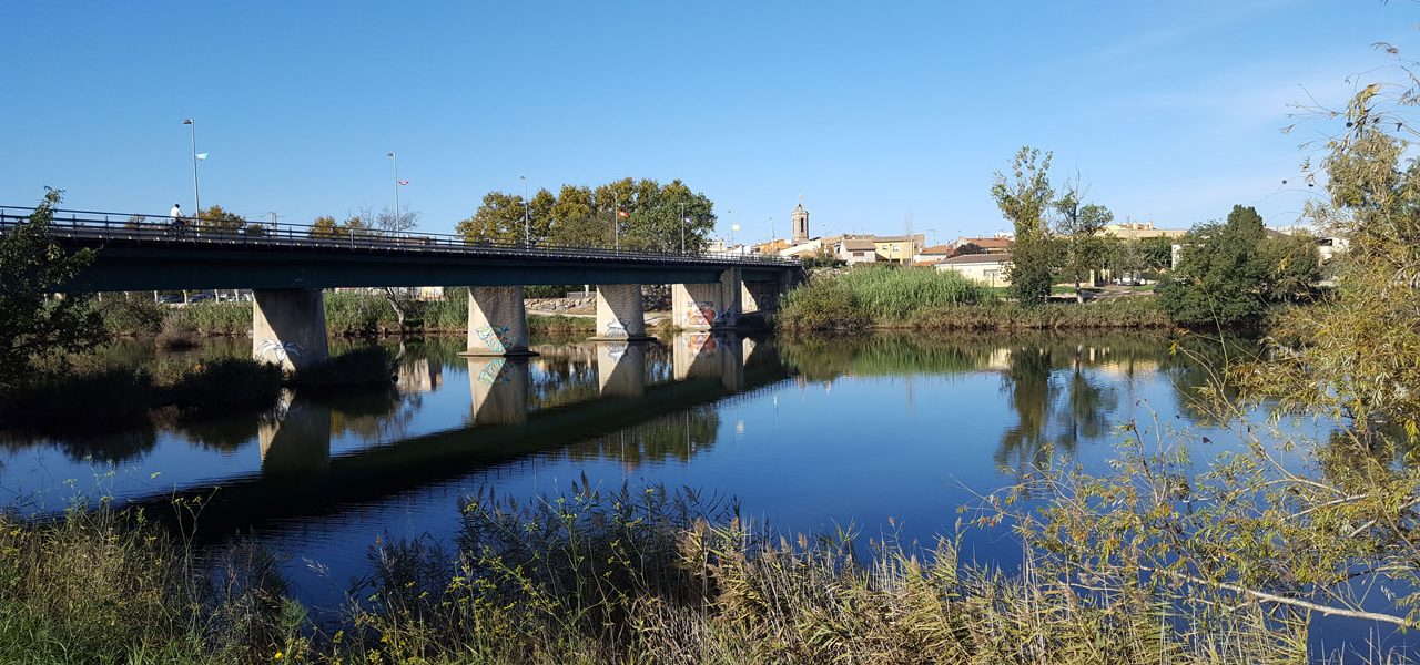 Pont sobre el riu Fluvià a Sant Pere Pescador